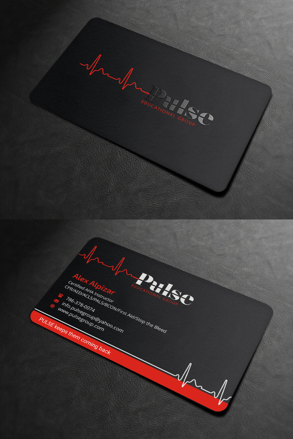 Business Card Design by INDIAN_Ashok for Pulse Educational Group | Design #20278848