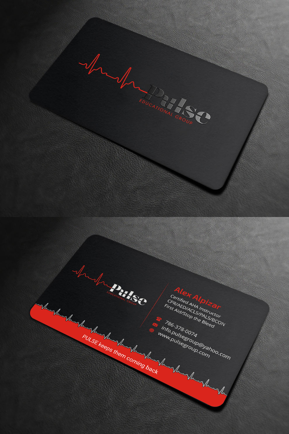Business Card Design by INDIAN_Ashok for Pulse Educational Group | Design #20278850