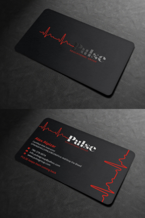 Business Card Design by INDIAN_Ashok for Pulse Educational Group | Design: #20278851