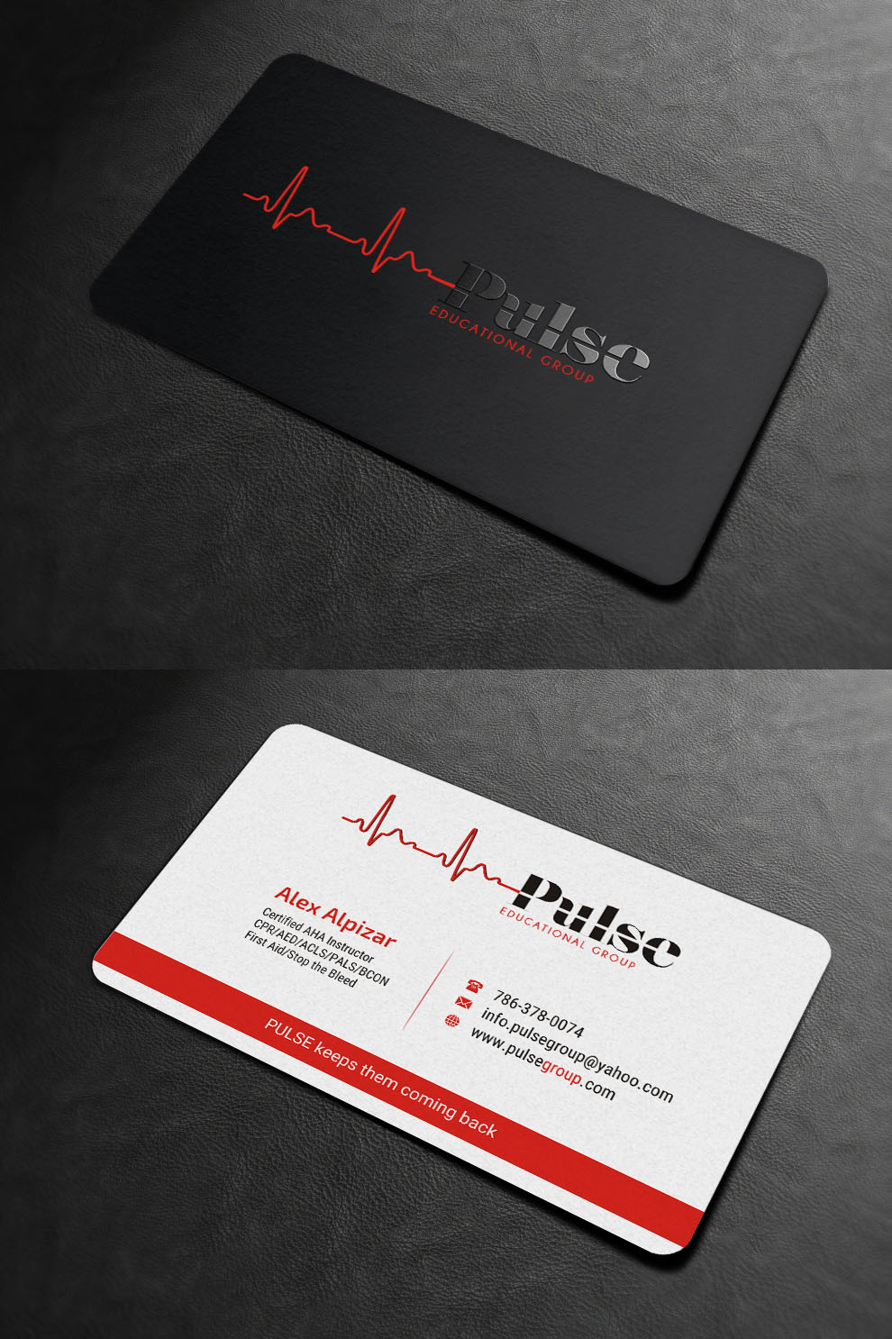 Business Card Design by INDIAN_Ashok for Pulse Educational Group | Design #20278865