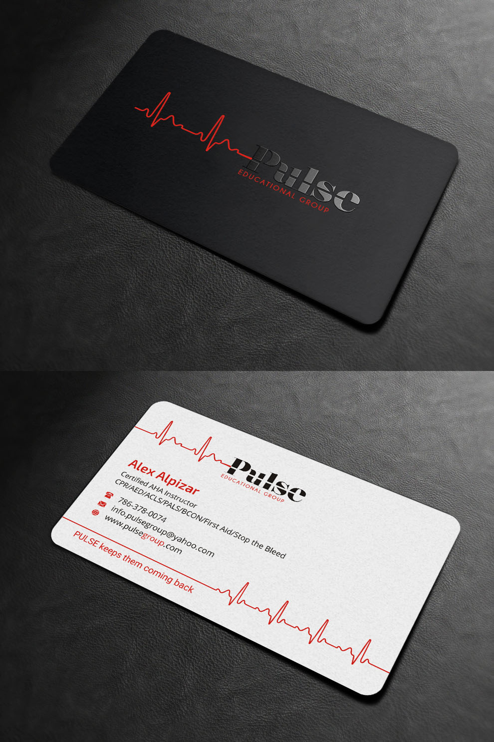 Business Card Design by INDIAN_Ashok for Pulse Educational Group | Design #20278887