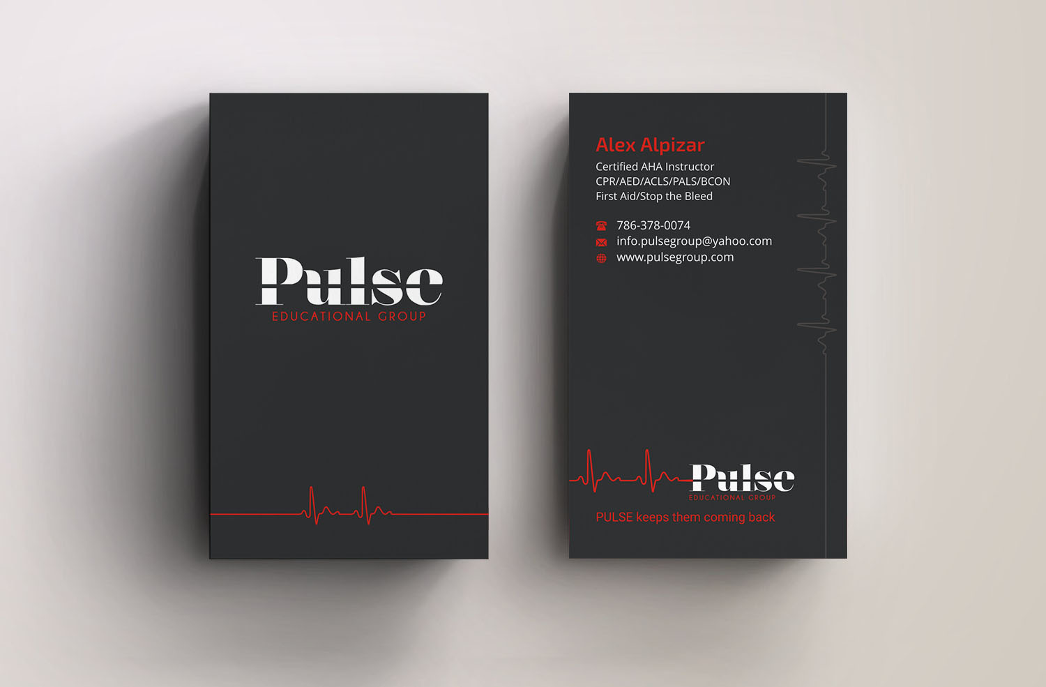 Business Card Design by INDIAN_Ashok for Pulse Educational Group | Design #20279359