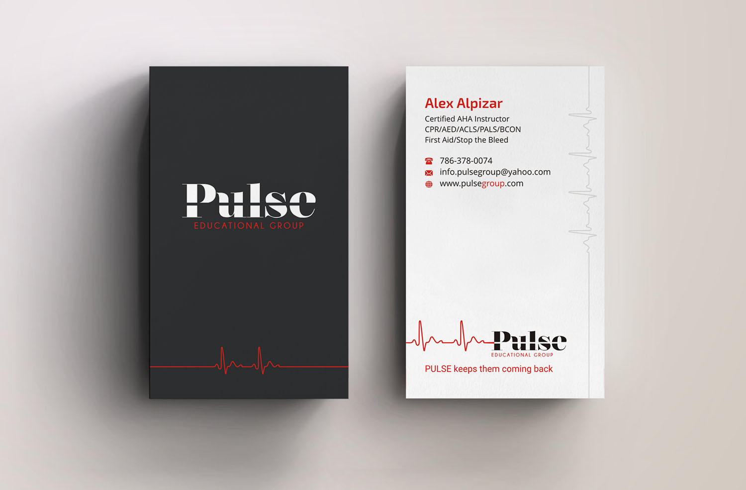 Business Card Design by INDIAN_Ashok for Pulse Educational Group | Design #20279365