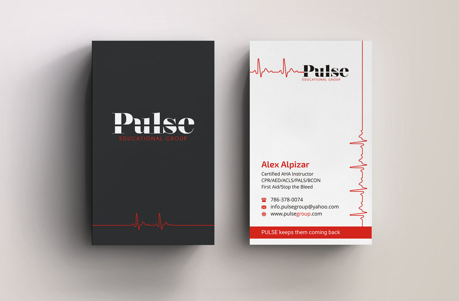 Business Card Design by INDIAN_Ashok for Pulse Educational Group | Design #20279366