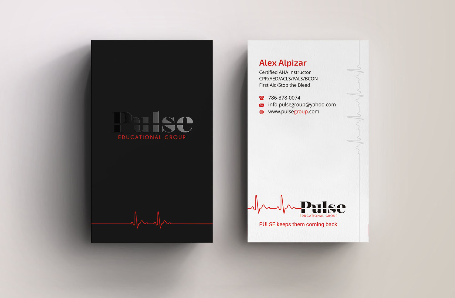 Business Card Design by INDIAN_Ashok for Pulse Educational Group | Design #20279370