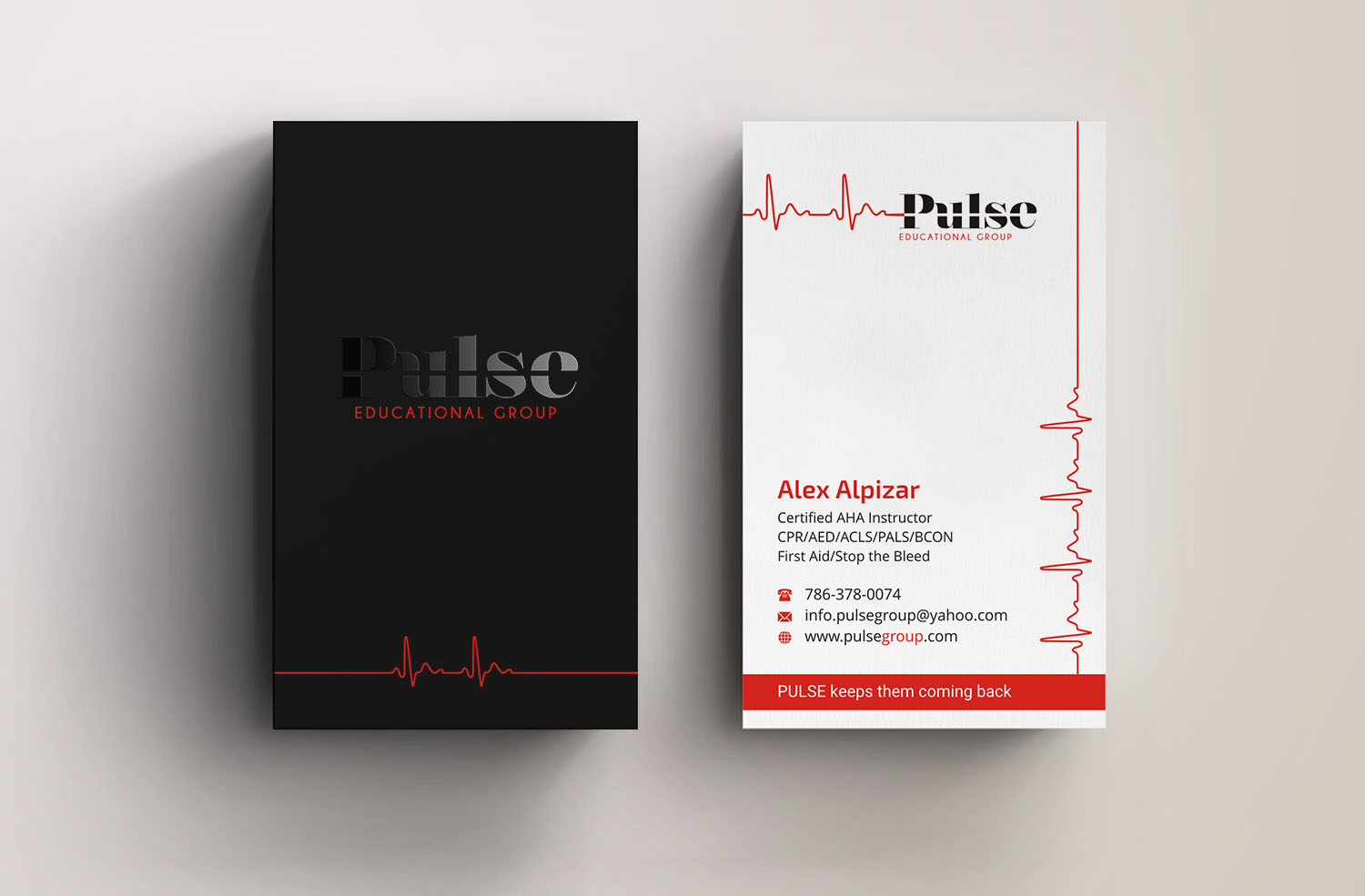 Business Card Design by INDIAN_Ashok for Pulse Educational Group | Design #20279371