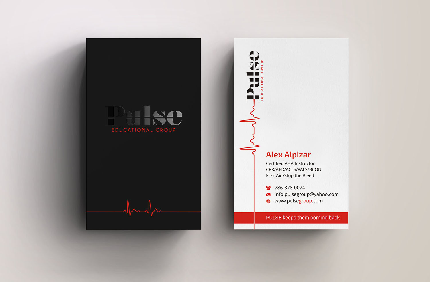 Business Card Design by INDIAN_Ashok for Pulse Educational Group | Design #20279373
