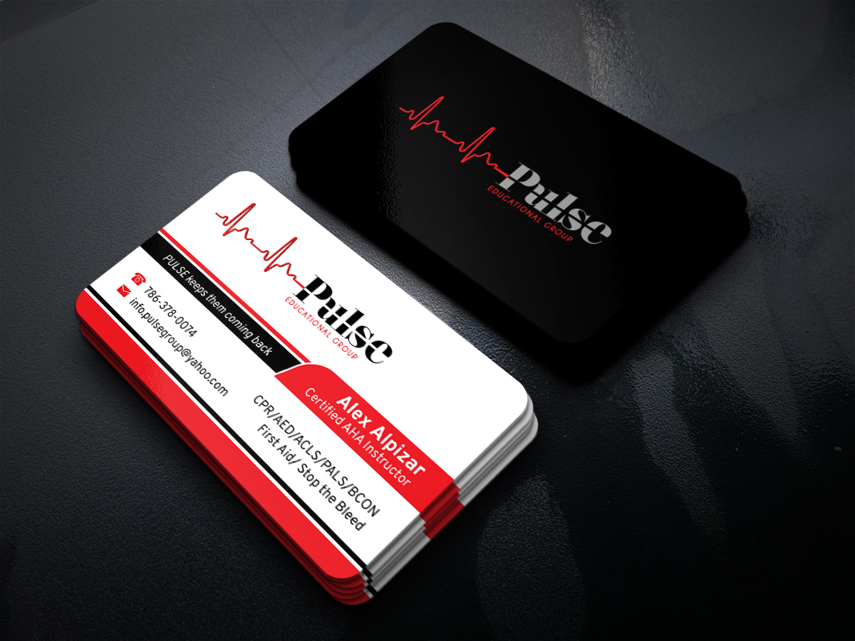 Business Card Design by JK18 for Pulse Educational Group | Design #20279227