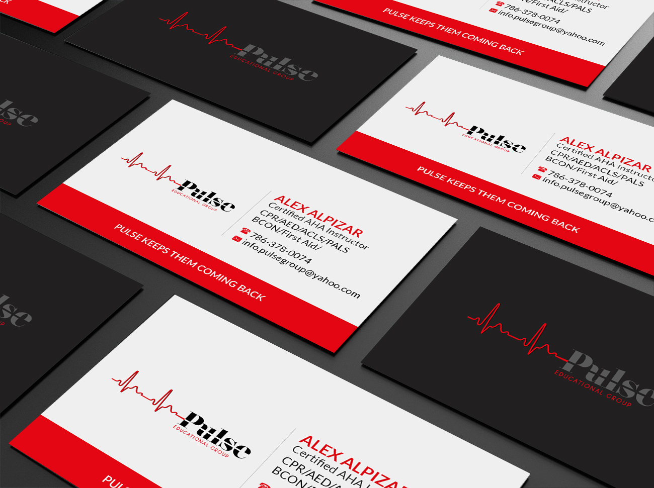 Business Card Design by Creations Box 2015 for Pulse Educational Group | Design #20284243