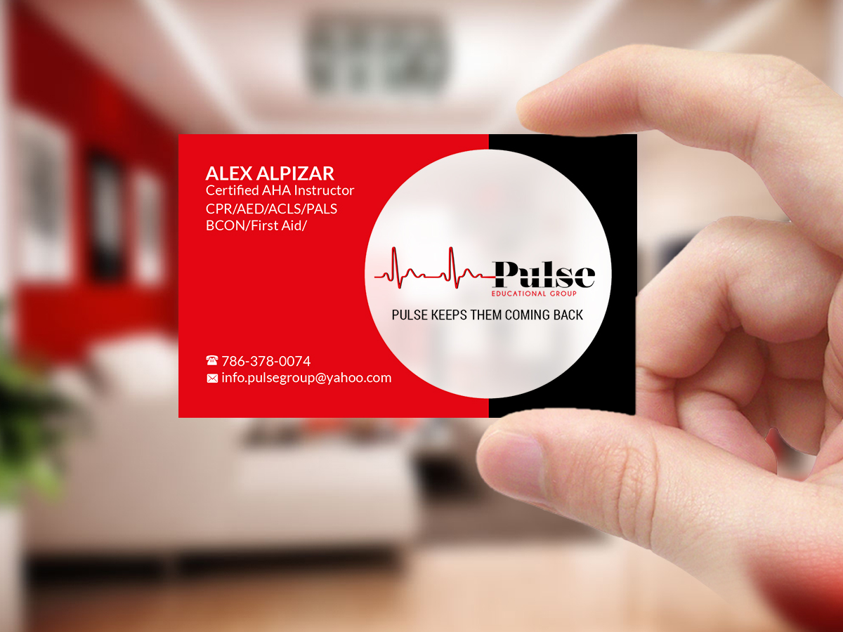 Business Card Design by Creations Box 2015 for Pulse Educational Group | Design #20287705