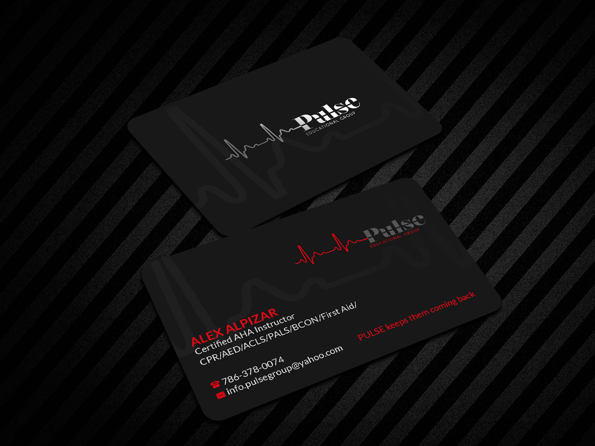 Business Card Design by Creations Box 2015 for Pulse Educational Group | Design #20289252