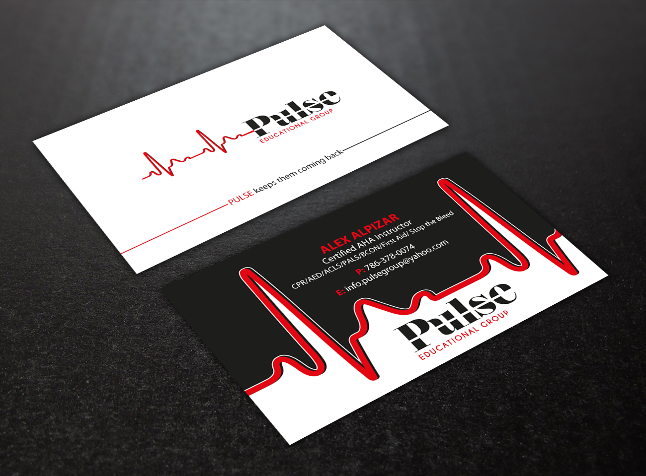 Business Card Design by Brand aid for Pulse Educational Group | Design #20281061