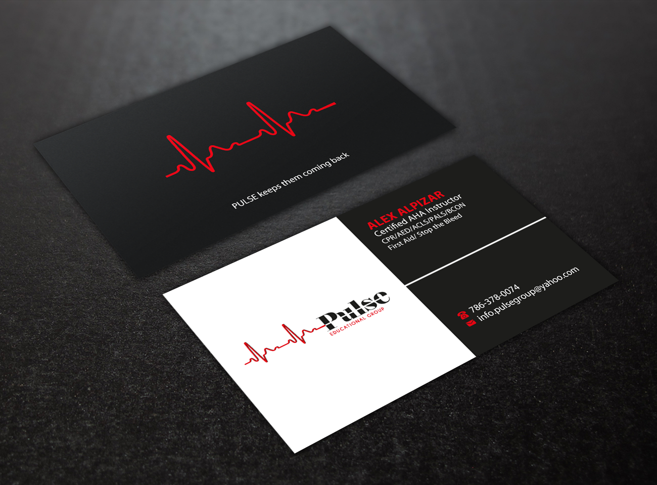 Diseño de Tarjeta de Presentación por Brand aid para Pulse Educational Group | Diseño #20281064