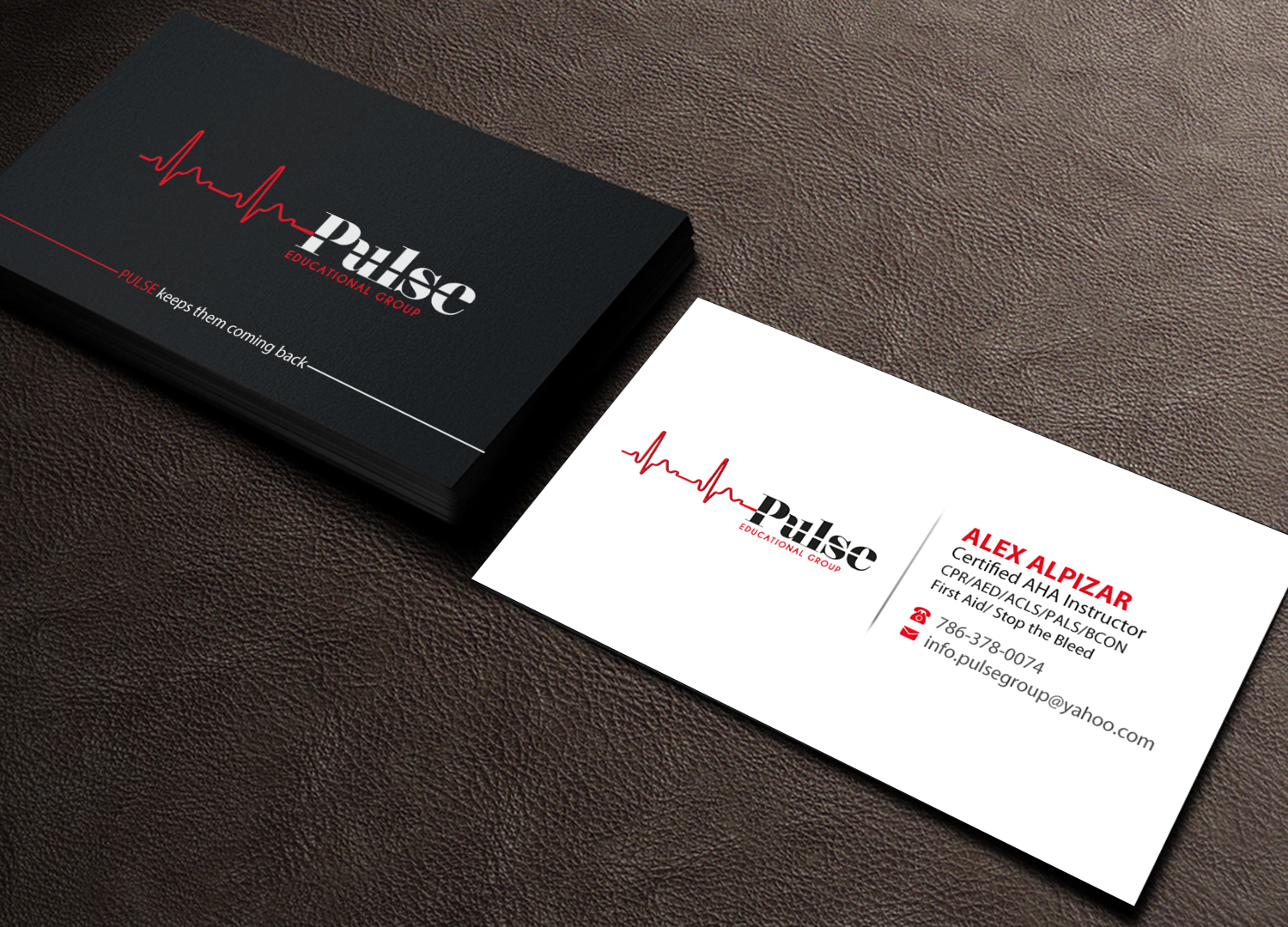 Business Card Design by Brand aid for Pulse Educational Group | Design #20281068