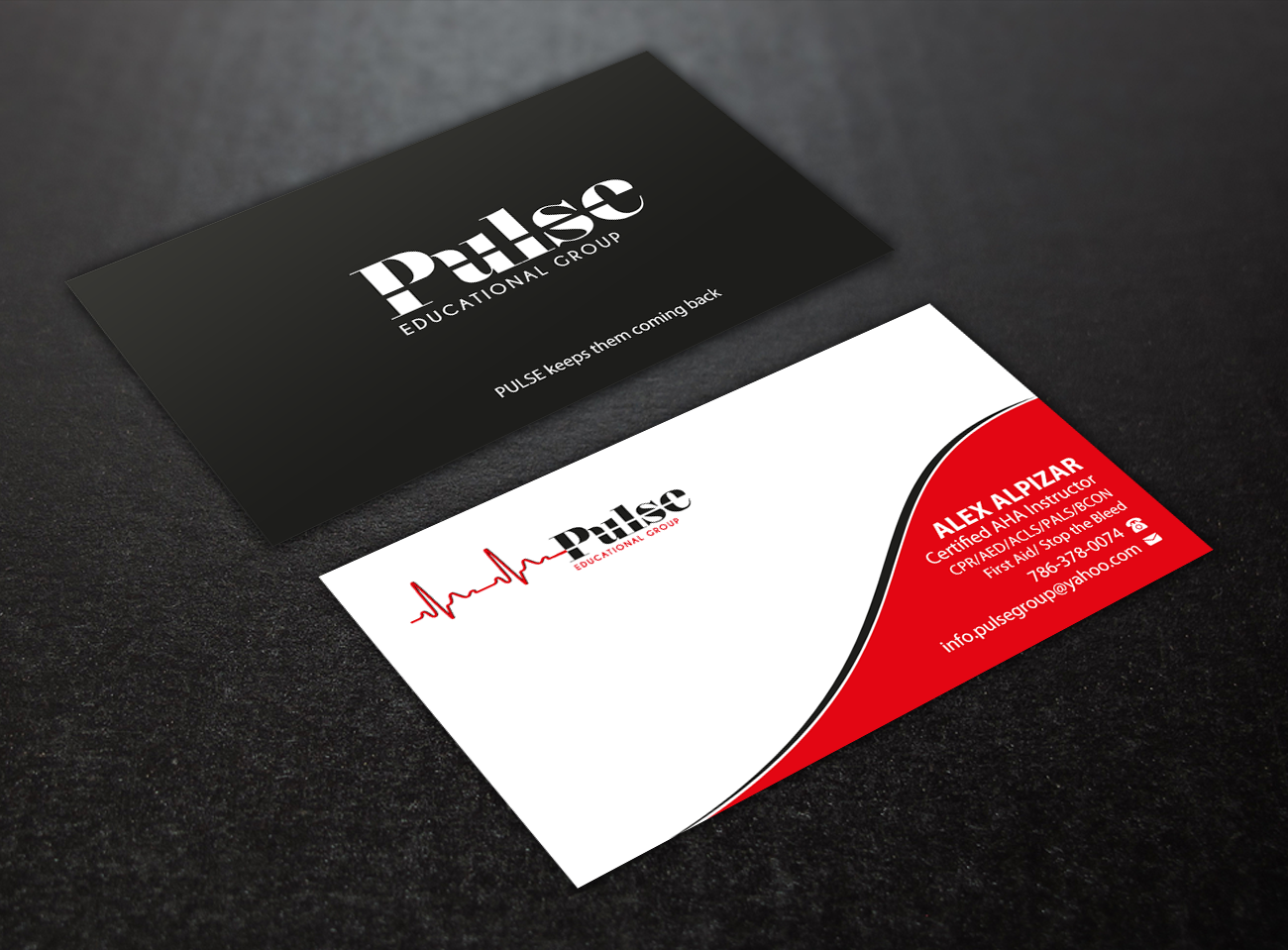 Business Card Design by Brand aid for Pulse Educational Group | Design #20281069
