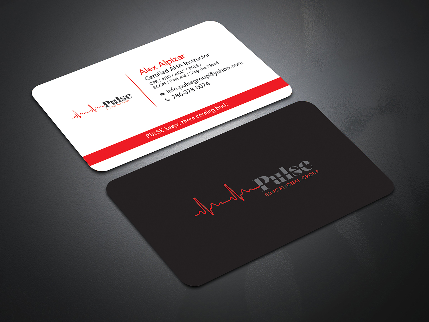 Diseño de Tarjeta de Presentación por dianpraditaputri para Pulse Educational Group | Diseño #20309839