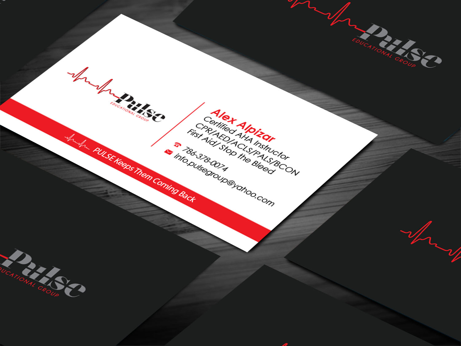 Business Card Design by Tripti Ranjan Gain for Pulse Educational Group | Design #20275760