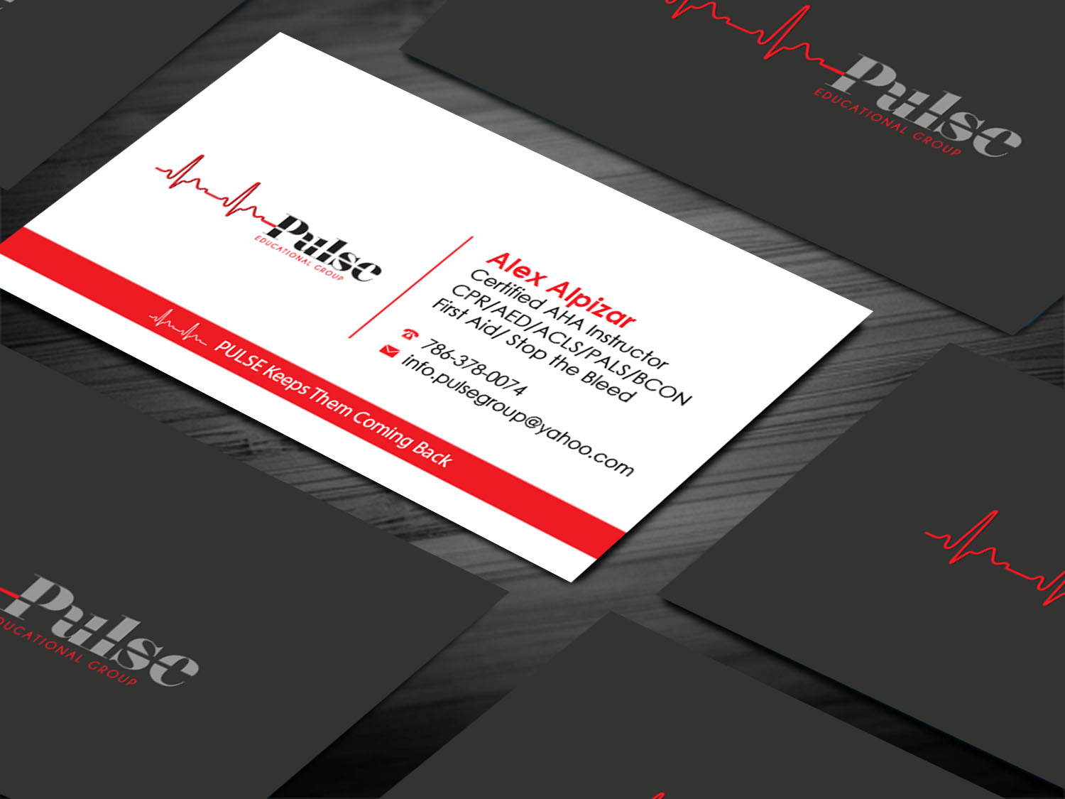 Business Card Design by Tripti Ranjan Gain for Pulse Educational Group | Design #20275812