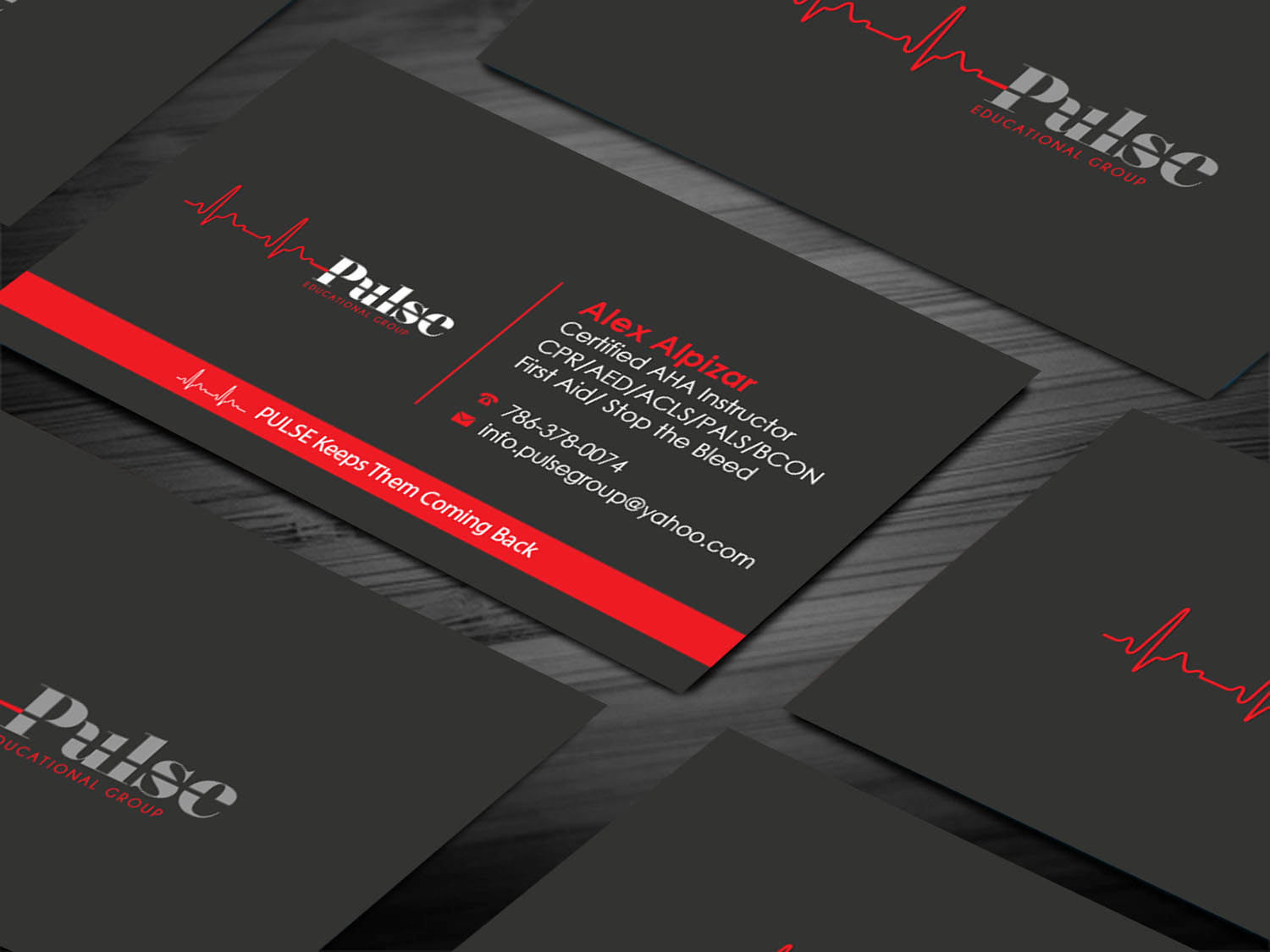 Business Card Design by Tripti Ranjan Gain for Pulse Educational Group | Design #20275813