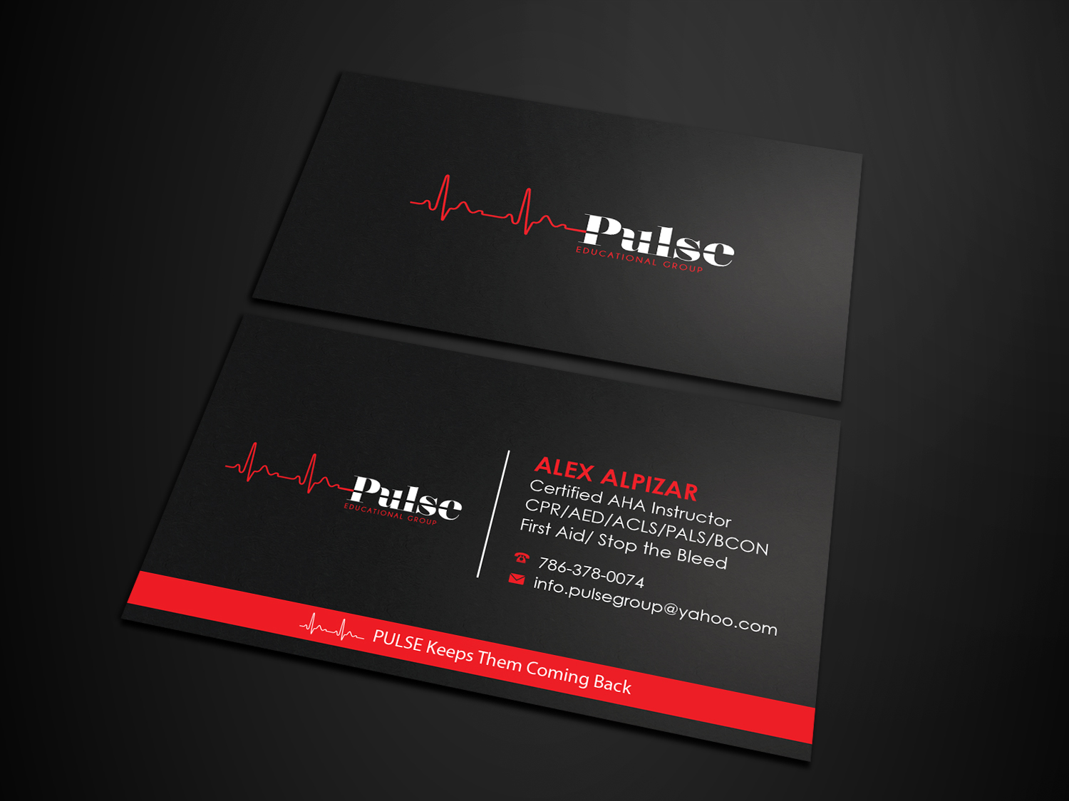 Business Card Design by Tripti Ranjan Gain for Pulse Educational Group | Design #20277463
