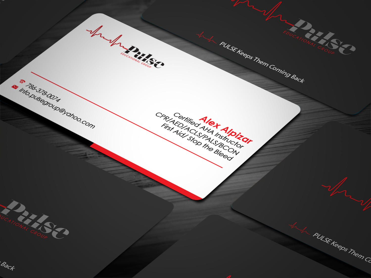 Business Card Design by Tripti Ranjan Gain for Pulse Educational Group | Design #20277465