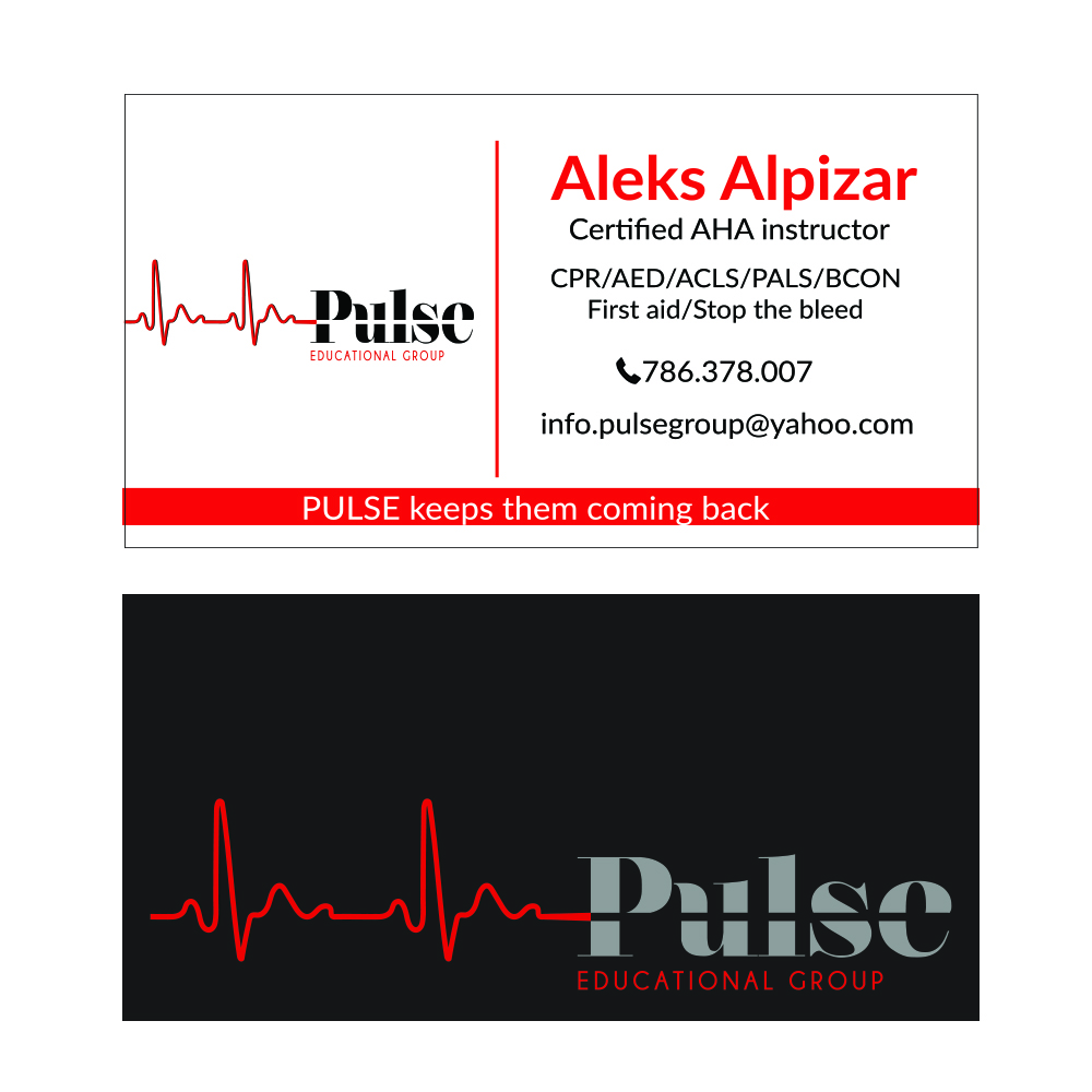 Visitenkarten-Design von a.karanovic für Pulse Educational Group | Design #20312544