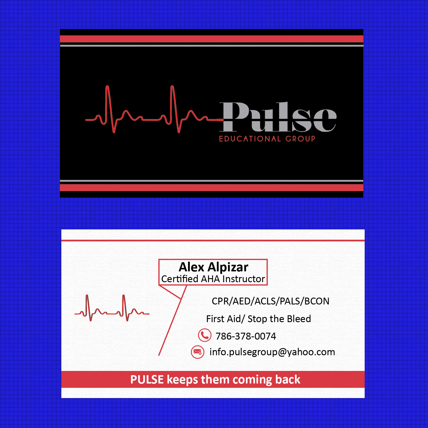 Business Card Design by w-virtual for Pulse Educational Group | Design #20296169