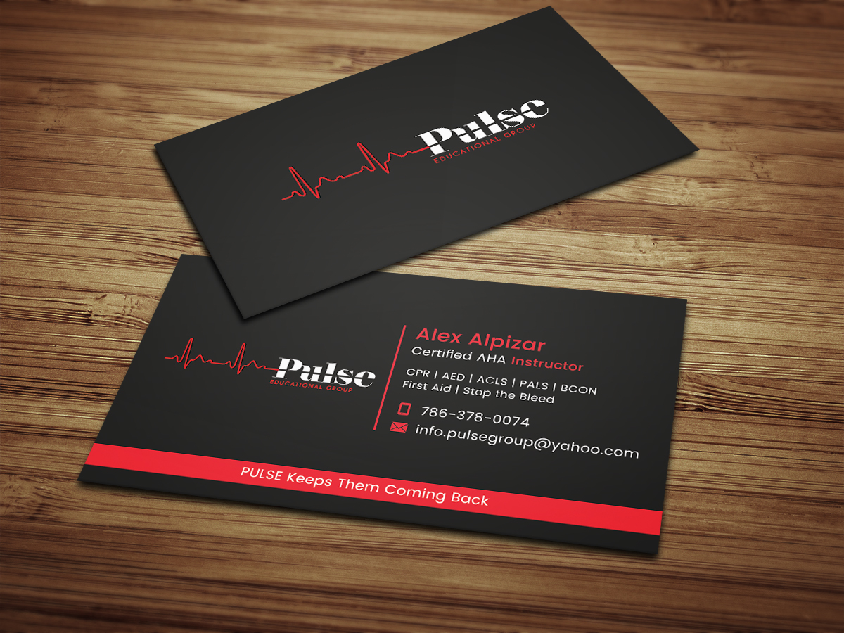 Diseño de Tarjeta de Presentación por Moumita_ para Pulse Educational Group | Diseño #20282582