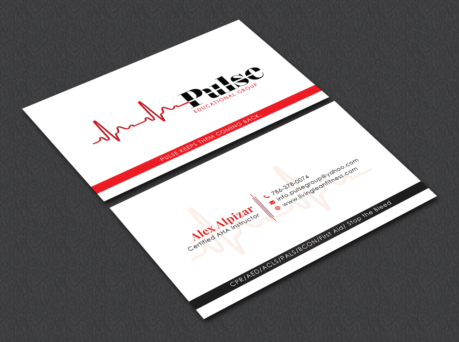 Diseño de Tarjeta de Presentación por Bold Pixels para Pulse Educational Group | Diseño #20278422