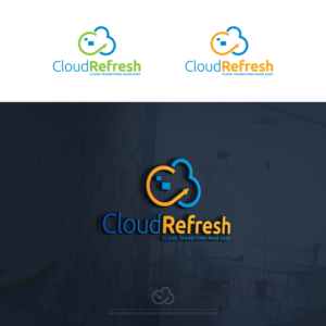 cloud refresh, cloud transitions made easy | Logo Design by tavi