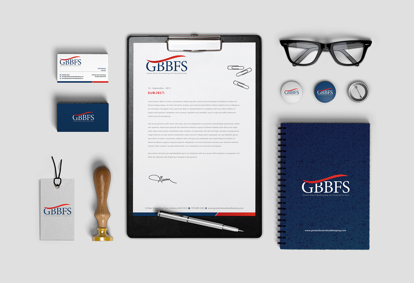 Stationery Design by BrandWar for Greater Boston Bookkeeping and Financial Services | Design #2924663