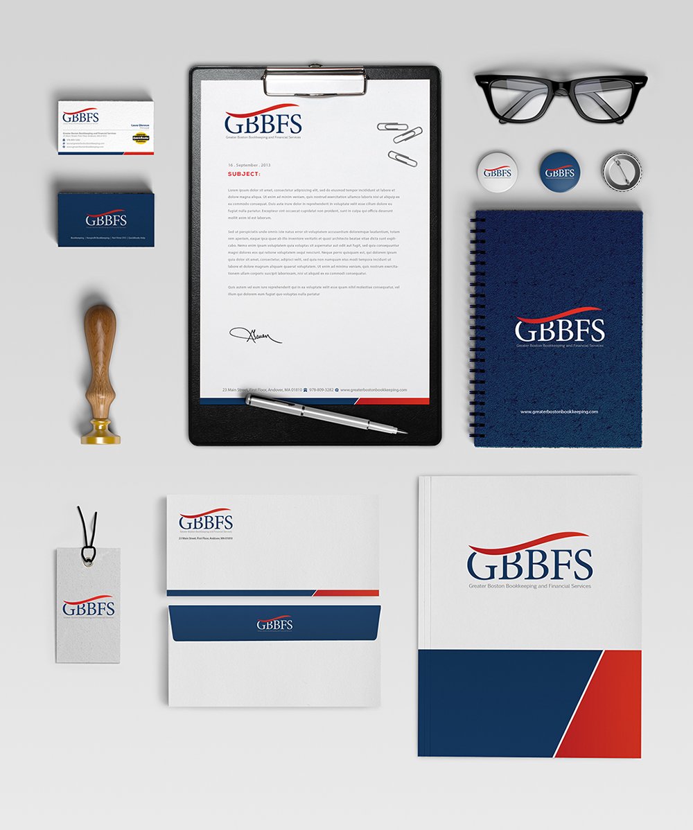 Stationery Design by BrandWar for Greater Boston Bookkeeping and Financial Services | Design #2938819