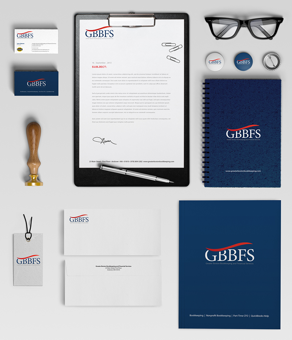 Stationery Design by BrandWar for Greater Boston Bookkeeping and Financial Services | Design #2955200