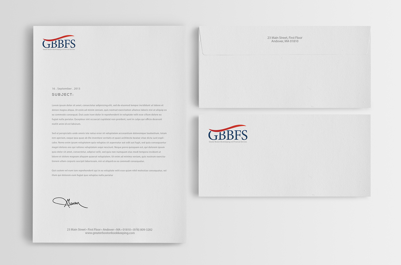 Stationery Design by BrandWar for Greater Boston Bookkeeping and Financial Services | Design #2967312