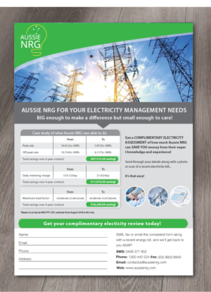 AussieNRG and EBG Alert insert/flyer | Flyer Design by alex989