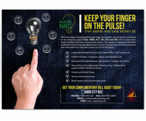 AussieNRG and EBG Alert insert/flyer | Flyer-Design von Luniere Designs