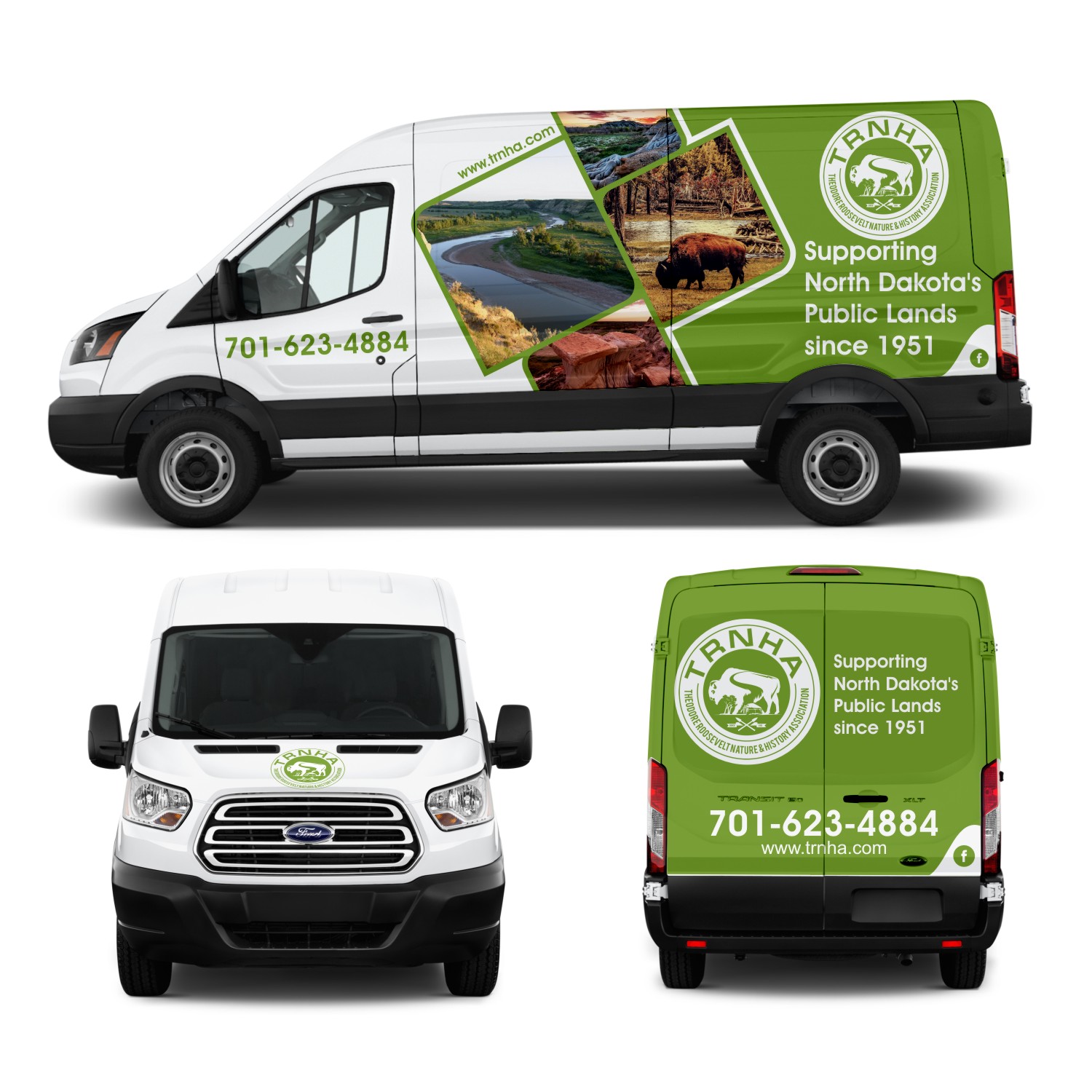 Car Wrap Design by DG+ for Theodore Roosevelt Nature & History Association | Design #20372756