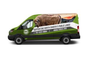 TRNHA Van showing our support for the National Park Service | Car Wrap Design by Czeh