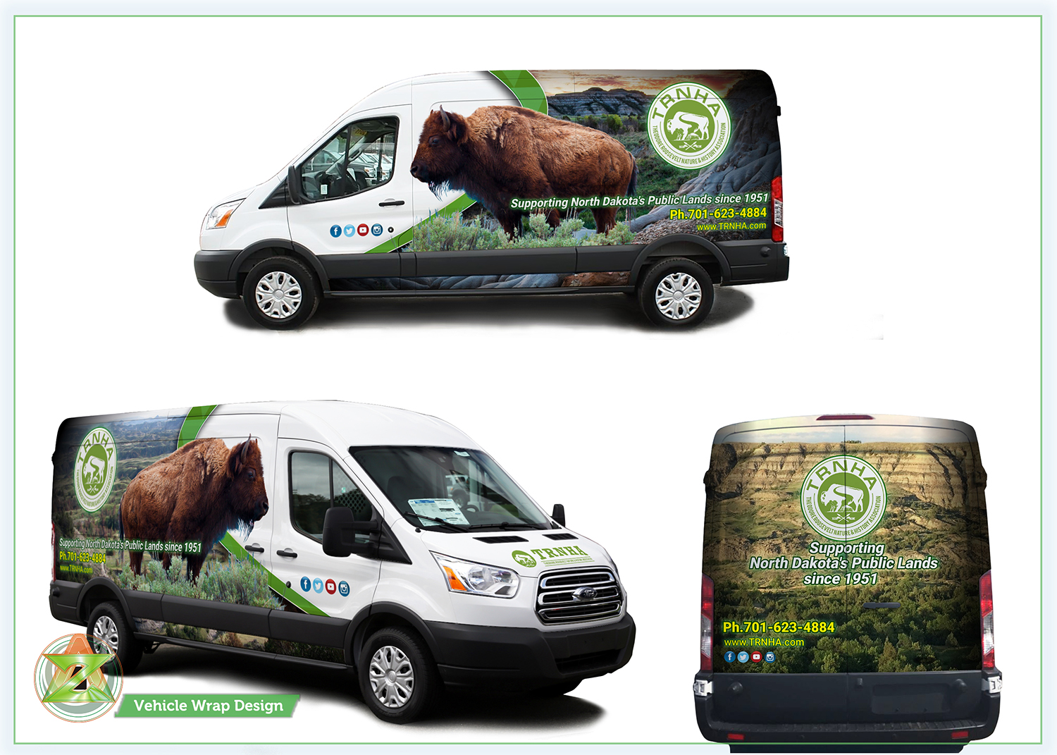 Car Wrap-Design von Azhoeck für Theodore Roosevelt Nature & History Association | Design #20311367