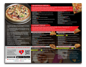 Menü-Design von Fine Graphics House für Koko's Pizza | Design: #20349565
