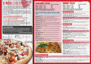 30 Yr Pizzeria needs the freshest and flyest new flyer menu designed | Menü-Design von iD_intelligentDesign