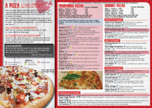 Menü-Design von iD_intelligentDesign für Koko's Pizza | Design: #20448036