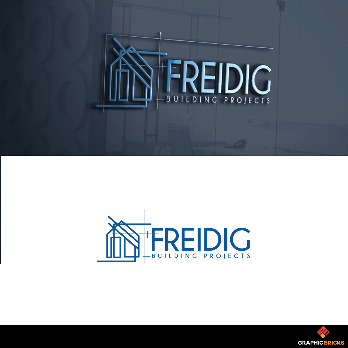 Masculine, Serious Logo Design for Freidig Building Projects by Graphic ...
