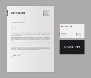 Design de Papeterie par Brand aid pour INVERLOG SA | Design #20305797