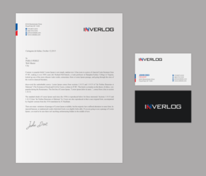 Design de Papeterie par Brand aid pour INVERLOG SA | Design : #20305798