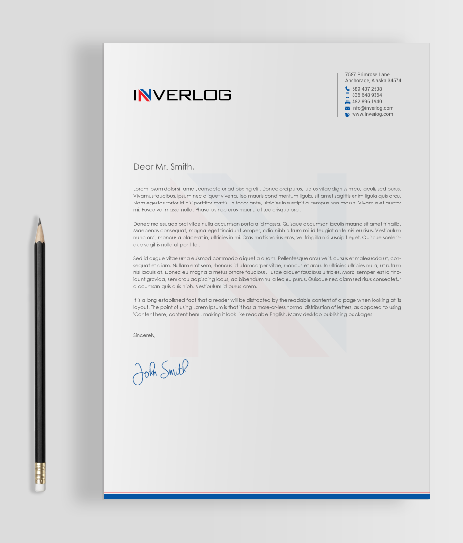 Design de Papeterie par chandrayaan.creative pour INVERLOG SA | Design #20290554