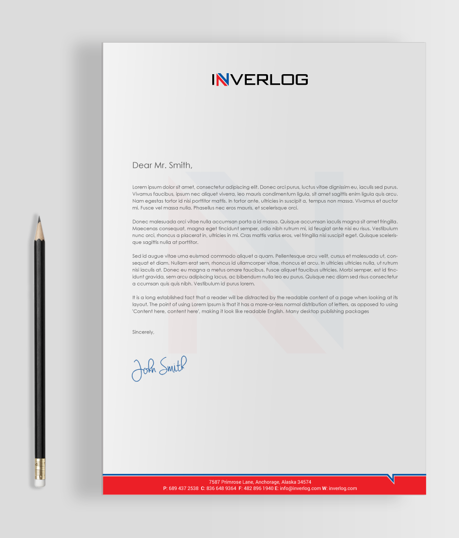 Stationery Design by chandrayaan.creative for INVERLOG SA | Design #20290567