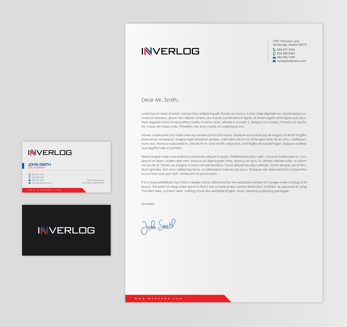 Stationery Design by chandrayaan.creative for INVERLOG SA | Design #20320520