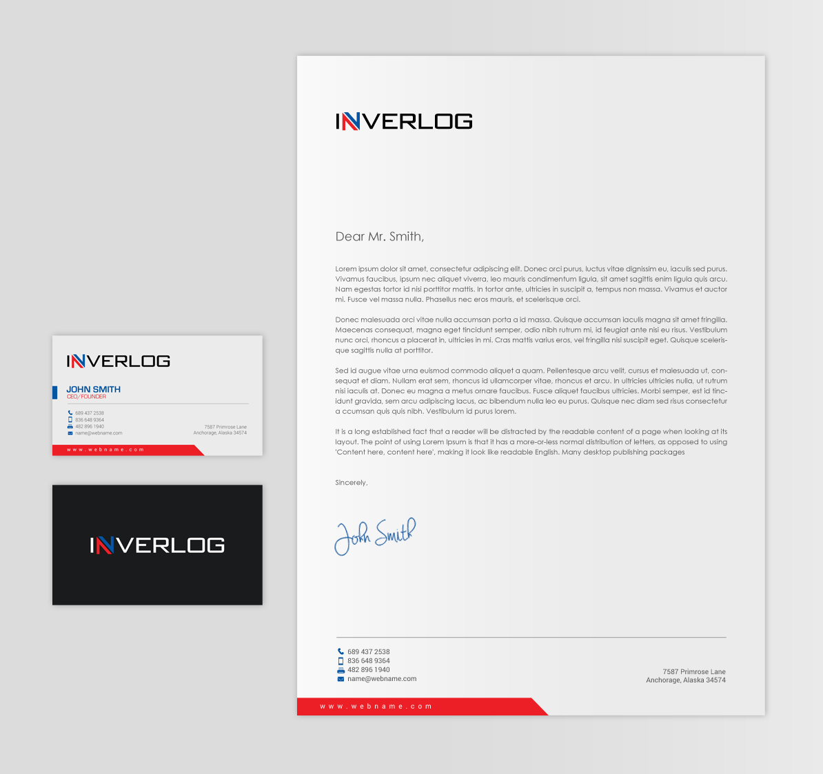 Stationery Design by chandrayaan.creative for INVERLOG SA | Design #20320522