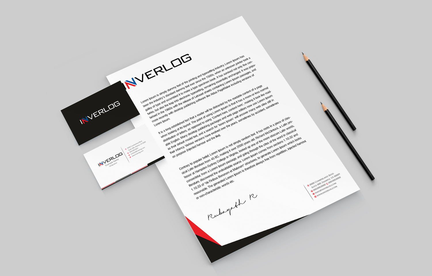 Design de Papeterie par Petter Goms pour INVERLOG SA | Design #20321812